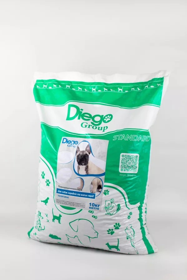 Diego для собак малих і середніх порід з телятиною 2 1 scaled